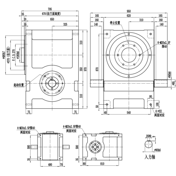 DF Series Free Stop Cam Indexer with Flange-mounted Design for Enhanced Stability and Wide Mounting Surface