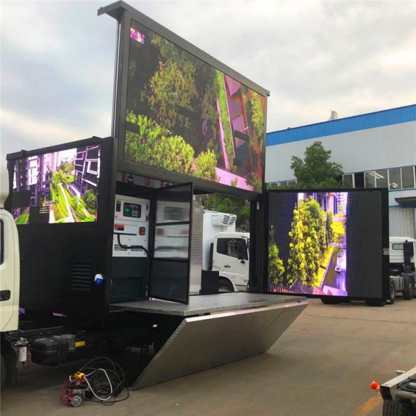 Customized Mobile Digital Mobile LED Display Truck Advertising P6 3 Sides