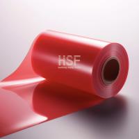 Rubrique de polyester à libération rouge translucide 50um