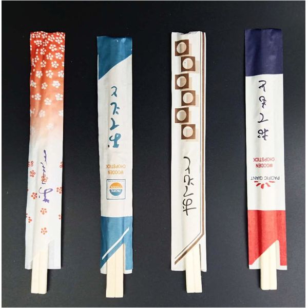 Customised Logo High Quality Disposable Wooden Chop Sticks Reusable Boutique Round Stick Bamboo Chopsticks