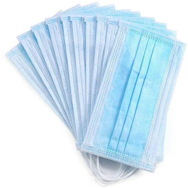 3 Ply Non Woven Face Mask Disposable Three Layers Respirator