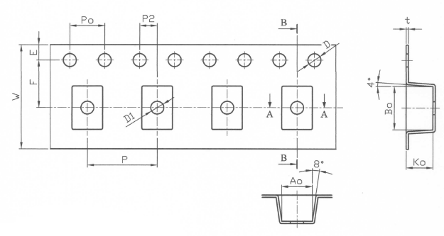 RoHS Compliant TAI-TECH TXF 353229NF-121 SMD Pulse Transformer for High Speed Ethernet Applications