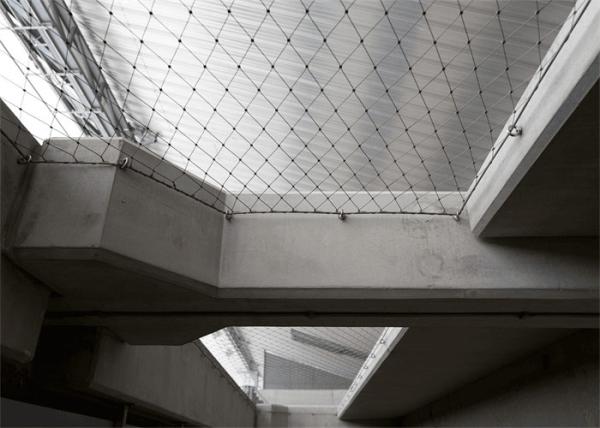 Railing Stairs Stainless Steel Safety Net Ferruled , Black Oxide Balcony Safety Fence