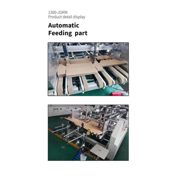 Paper Processing Machinery Dual- Lock Bottom Folding Gluing Machine for Corrugated Boxes