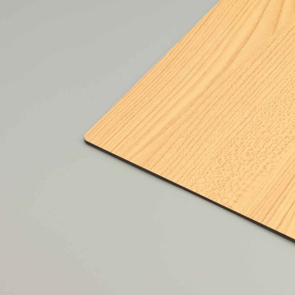Milky Wood Texture Acp Paneling aluminum composite panels 1220 X 2440MM Sheet For Interior And Exterior 4MM Wall Cladding