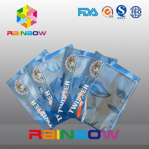 Изготовленный на заказ логос Coloful 3 мешка бортовых ясности уплотнения пластичных упаковывая для конфеты/легкой закускы