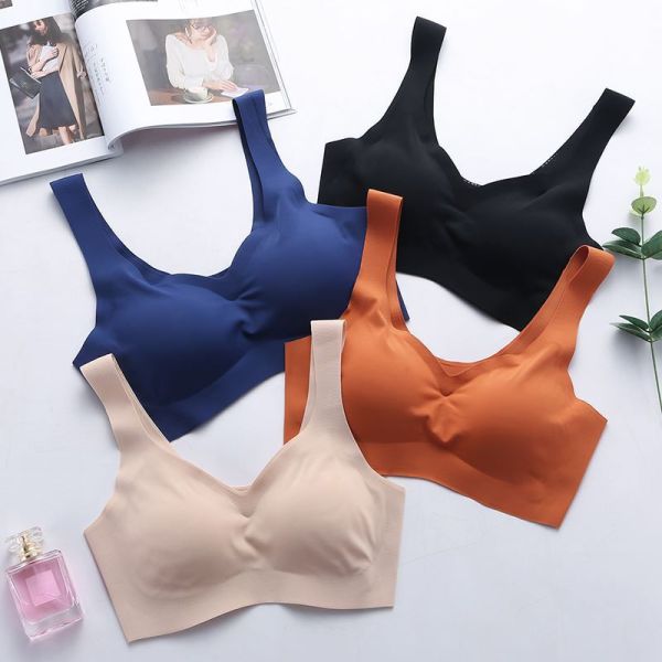 Seamless Bra Women Wholesale Ready to Ship Lady's Bralette Wire Free Comfortable A/B Cup Seamless Sporty Bra New for Women