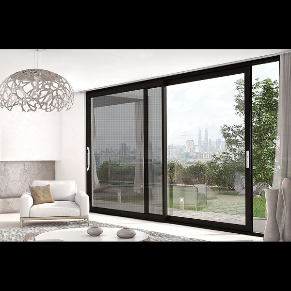 Safe Durable Aluminum Tempered Glass Entry Door Easy To Clean