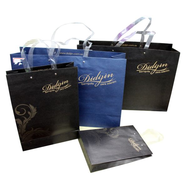 Gift Crafts Recycled Paper Bags With Handle , Paper Grocery Bags