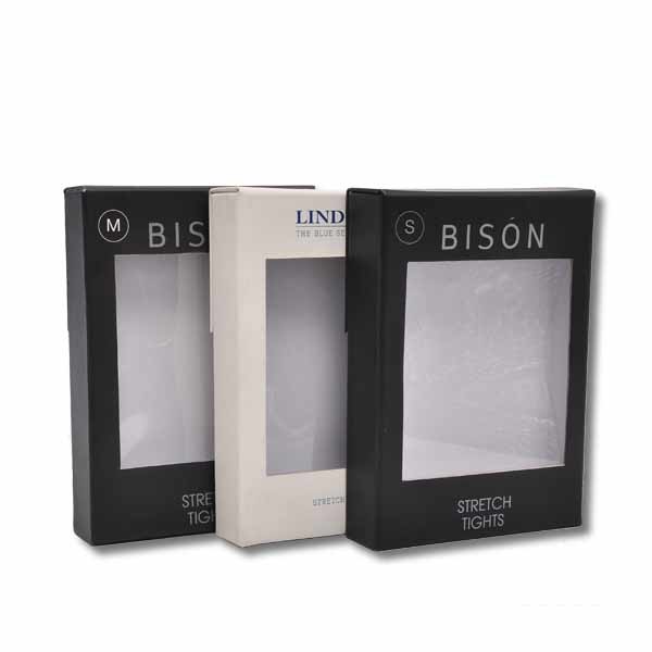 250gsm White Card Paper Mens Underwear Packaging Box With PVC Window