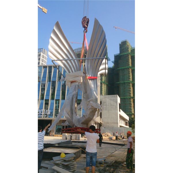 Bronzed Large Outdoor Metal Sculptures Abstract Forged Copper Metal Tree Sculpture