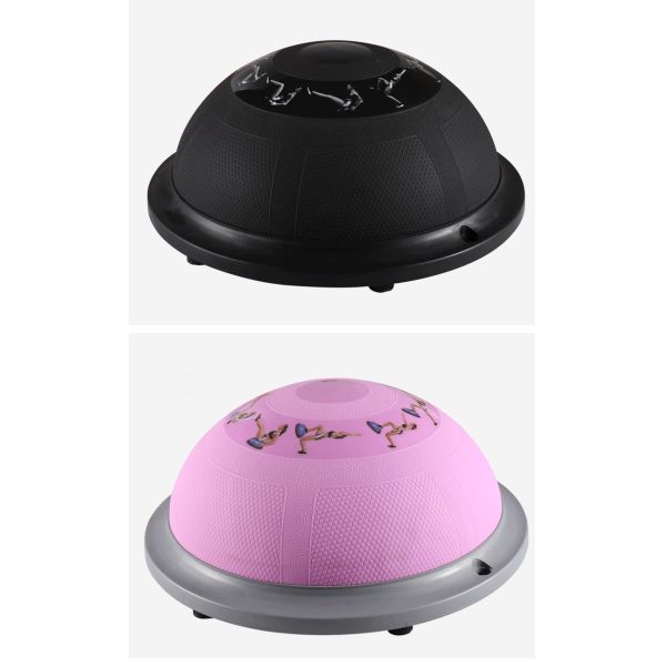 Non Slip Jointop Half Pilates Ball PVC Dia 46cm Half Round Balance Ball