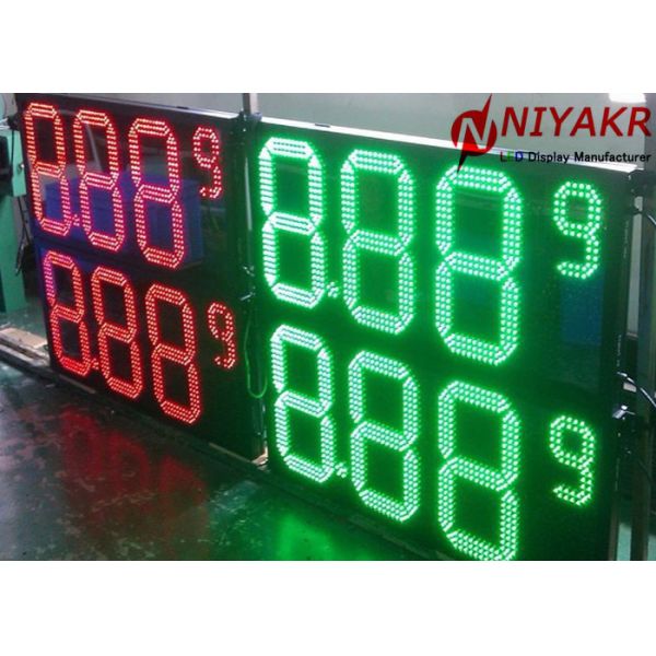 Красная зеленая белая газовая цена СИД цвета подписывает 8