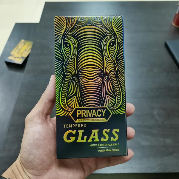ODM 9H Privacy Anti Spy Tempered Glass Screen Protector AB Glue