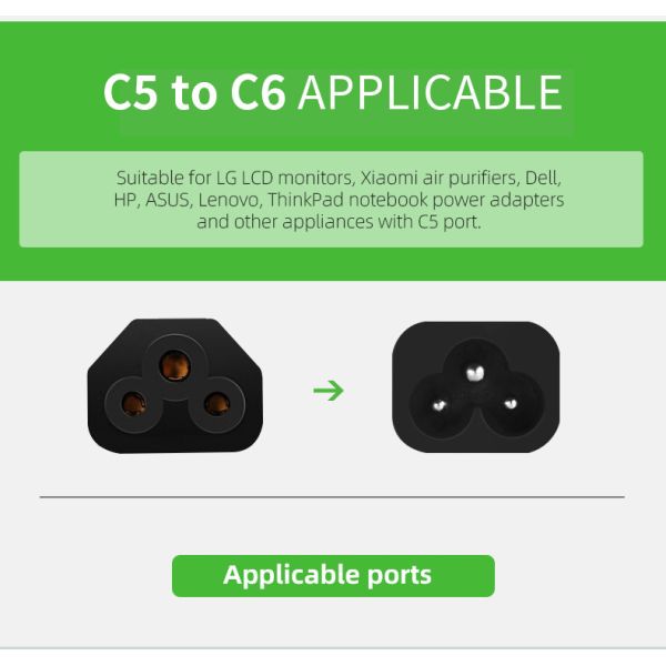 Custom 3 Pin UK Power Cord Cable Laptop Electric Plug 3x0.75mm2