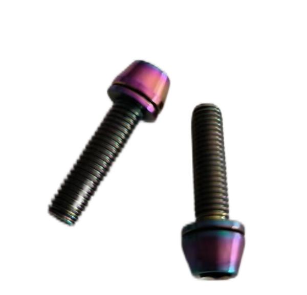 Titanium Cone Head Bolt M5 M6 Titanium Bolts For Mountain Bikes