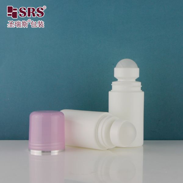 60ml 2 oz Custom Color PP PCR Eco-friendly Plastic Bottle Deodorant Roll on Packaging