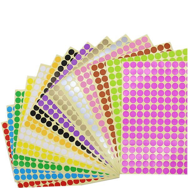 Printed Round Product Sticker, Waterproof Plastic Round Sticker, Adhesive Paper Round Label Sticker Fragile Stickers