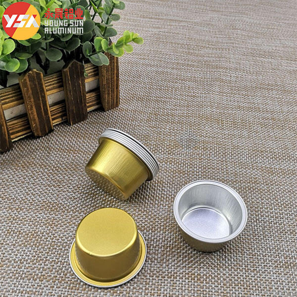 15/25/35МЛ Запечатываемая одноразовая кубка из алюминиевой фольги с пластиковыми крышками