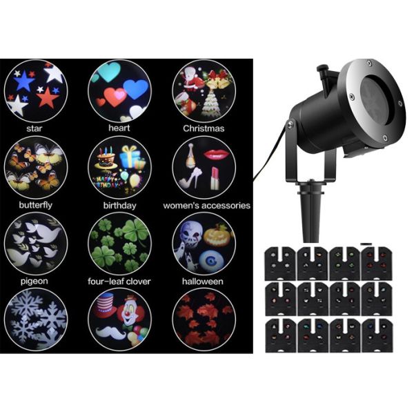 Kids House Light Projector , Waterproof Outdoor 110-240V House Light Projector