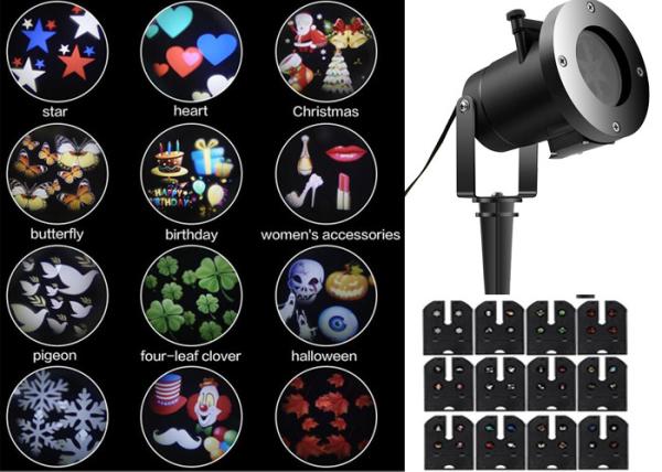 Kids House Light Projector , Waterproof Outdoor 110-240V House Light Projector