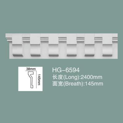 PU Wainscoting Dado Rail PU Wall Baseboard Polyurethane PU Moulding HG-6594