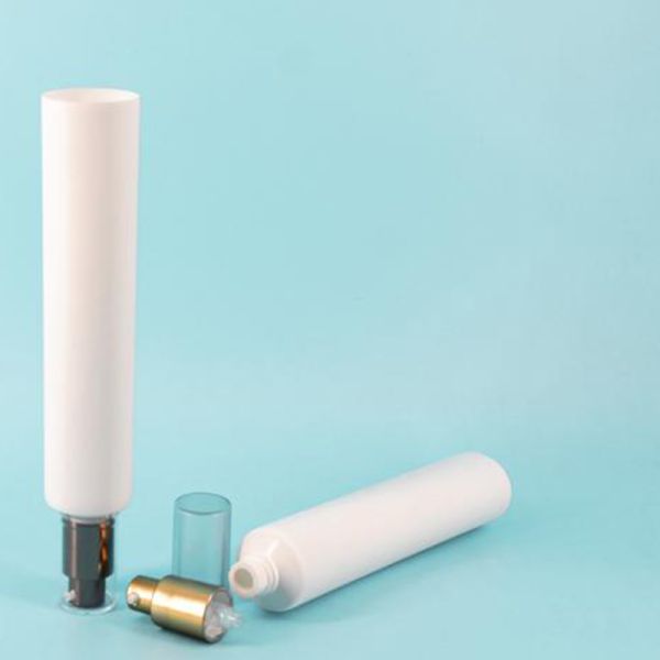 Custom Color Empty Cosmetic Packaging PE Tube Combined Flexo With Stamping