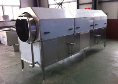 Rotary Rolling Drum Clean Machine , Fruit Vegetable Washing Equipment ISO Marked