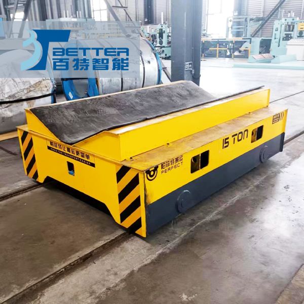 Battery-Powered Rail Transfer Cart with 300-ton Load Capacity, Built-In Battery,