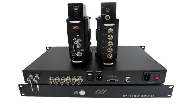 Anton Bauer style Gold Mount Adaptor & OB-van Base station for EFP HD-SDI to fiber converter