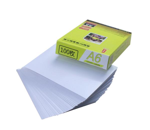 A6 RC 260gsm Silky Woven Double Sided Glossy Inkjet Paper Premuim Waterproof