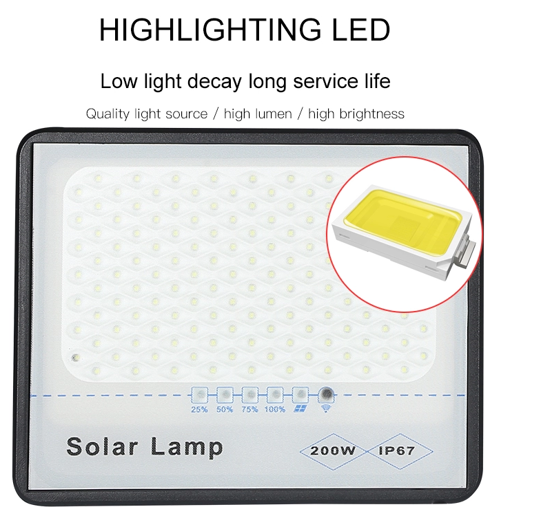 Garden lighting meanwell smd outdoor waterproof ip67 50w 100w 200w 300w solar led flood light