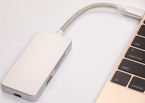 Type-C Hub USB C Adapter 50Gbps for MacBook Pro 13 15 2016/2017, USB-C 40Mbps 100W Power delivery
