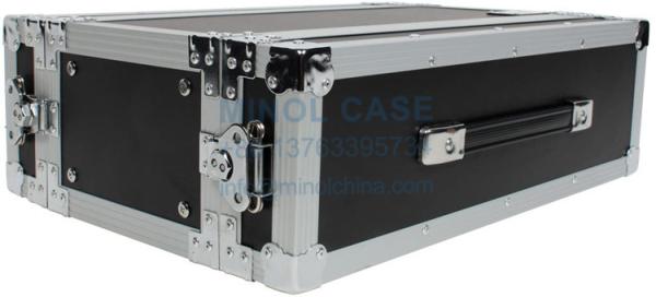 Hot Sale 3U ATA Effects Rack Flight Case Front And Back Rails 19 Wide