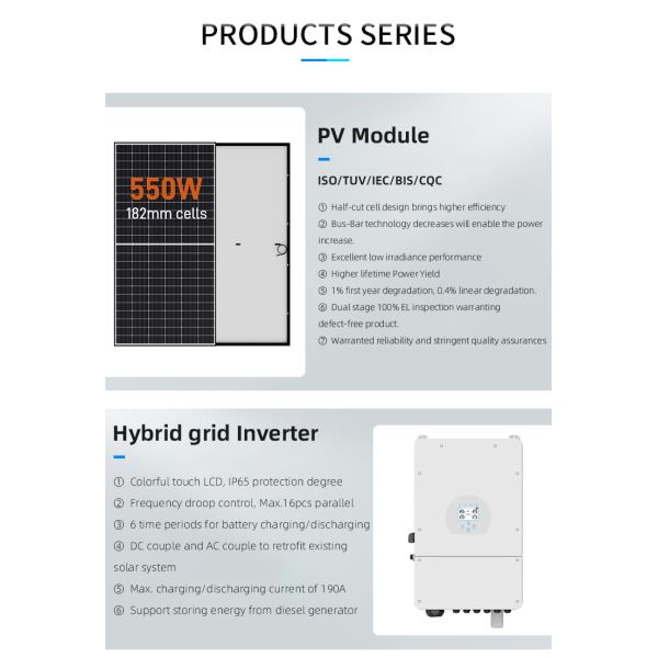 10kw Solar Power Hybrid System photovoltaic 10kw home solar power kit