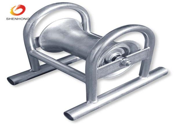Cable Laying Equipment Straight Cable Pulling Roller With Nylon Wheel