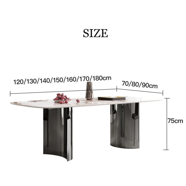 Легкие роскошные столы из нержавеющей стали высота 0,78 м