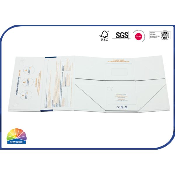 Caixa de presente dobrável do cartão rígido dobrável dos vidros