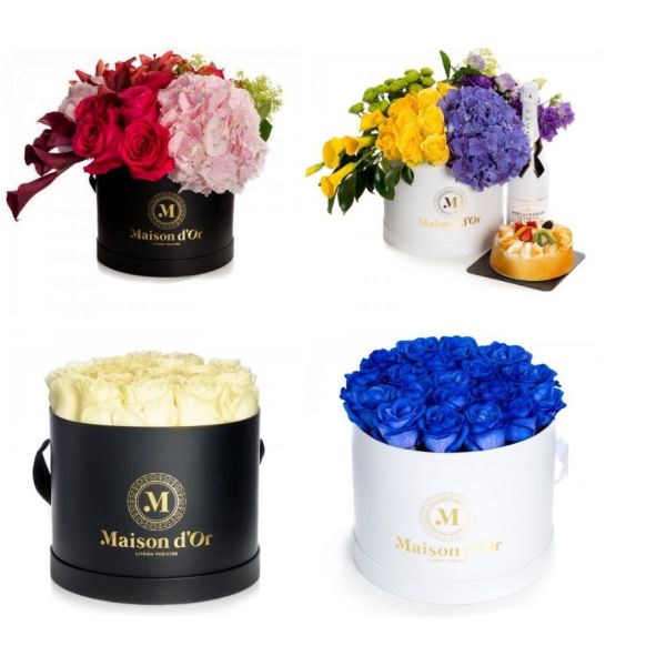 SGS PMS 4C печатая круглый картон Роза коробки 200gsm шляпы сохранил