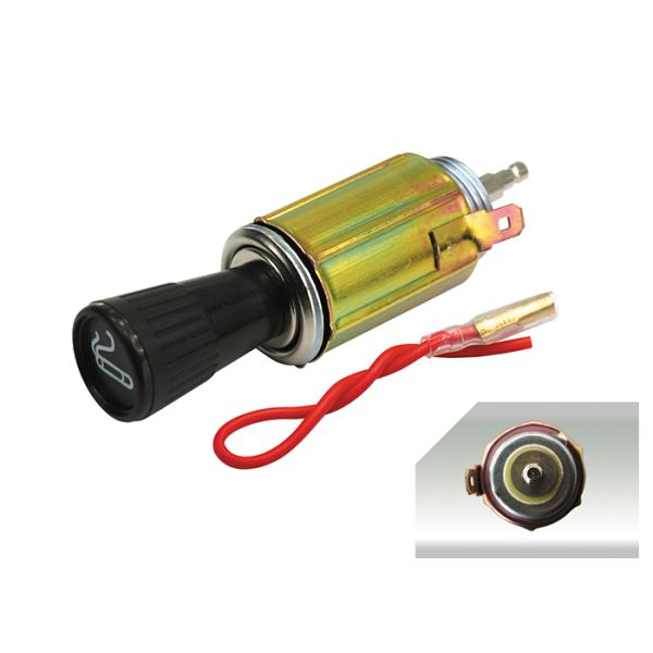 ESQ6109 Universal car cigarette ligter POP OUT lighter 12V metal color