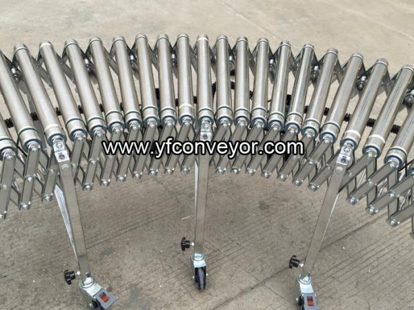 Flexible Motorized Stainless Steel Roller Conveyor,Flexible Roller Conveyor