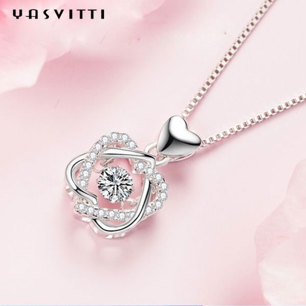 ожерелье звезды сердца 6 ожерелиь S925 ювелирных изделий 2.2g 1.2x2cm стерлинговое серебряное остроконечное