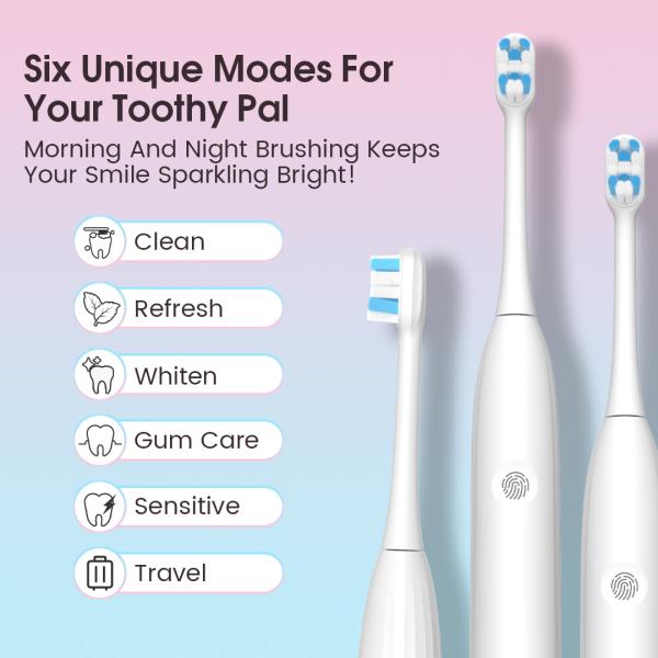 Couple Electric Sonic Toothbrush for Adults Children Portable Waterproof Soft Bristle Factory Wholesale Household Toothbrush