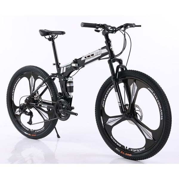GOMID Foldable Bike Full Suspension Folding Mountain Bike 27.5 29 Custom Bicycle with L-TWOO A2 SF 3*7 Speed Shift Lever