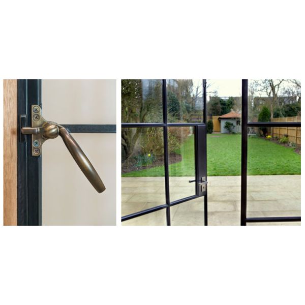 Modern Sliding Iron Steel / Aluminum Grill Window Metal Casement