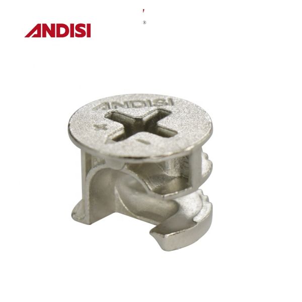 Other Furniture Hardware D15x12 Zinc Alloy Eccentric Cam Wheel Mini Fix KD Fittings