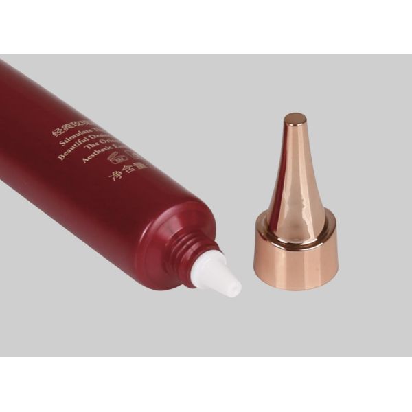 Tube vide cosmétique fait sur commande en plastique de bec de crème d'oeil de compression des tubes D19mm 10-25ml