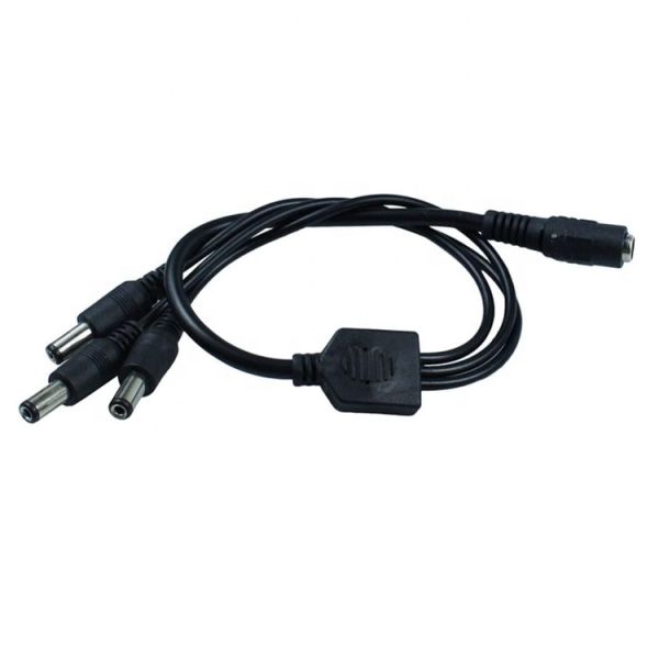 1 entrée à 3 sortie 1 femme à 3 hommes 5.5x2.1 mm câble de séparation d'alimentation en courant continu pour bande LED CCTV
