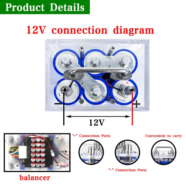 Yinlong LTO 6S 12V 40Ah pre-built car audio battery pack 5A active balancer