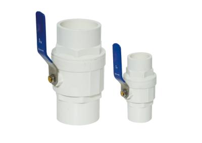 1/2 4 Inch Size Pvc Ball Valve Pvc Ball Valve Plastic Pvc Material Pvc Valve for Water Agriculture Garden Irrigation Fittings Aquarium Water Supply Tube Joint